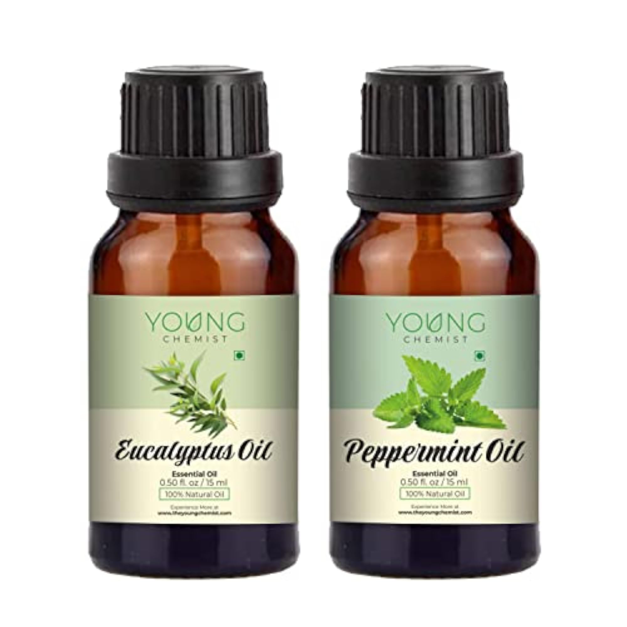 Eucalyptus & Peppermint Essential Oils Pack of 2